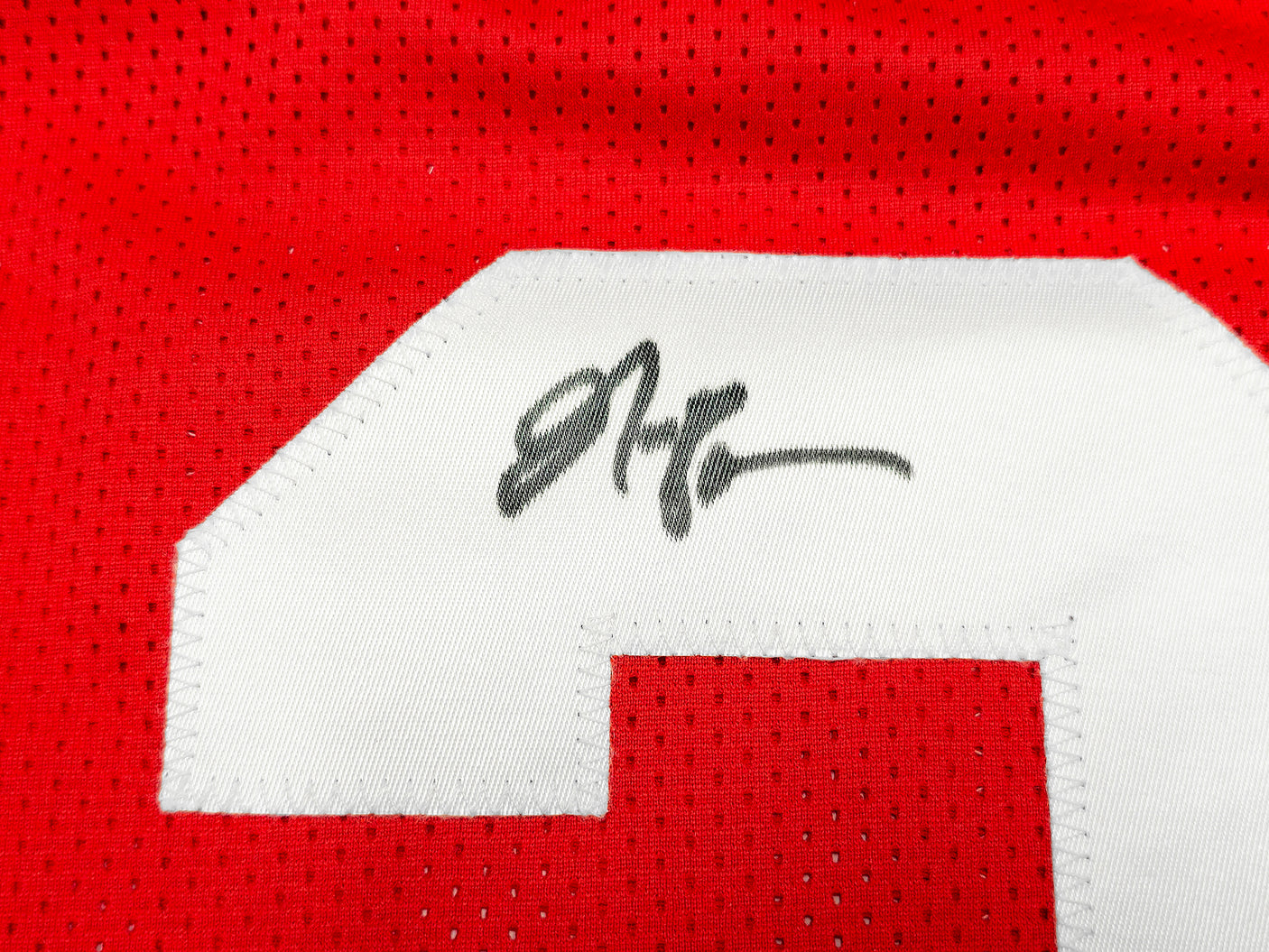 San Francisco 49ers NaVorro Bowman Autographed Red Jersey Beckett BAS QR Stock #234529
