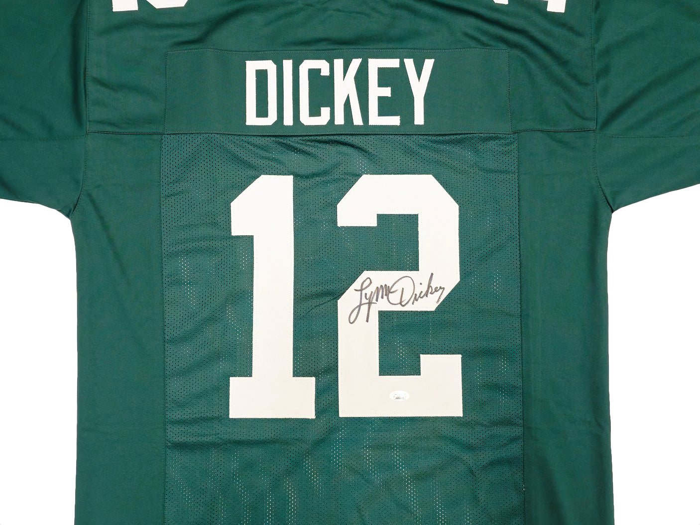 Green Bay Packers Lynn Dickey Autographed Green Jersey JSA Stock #234524