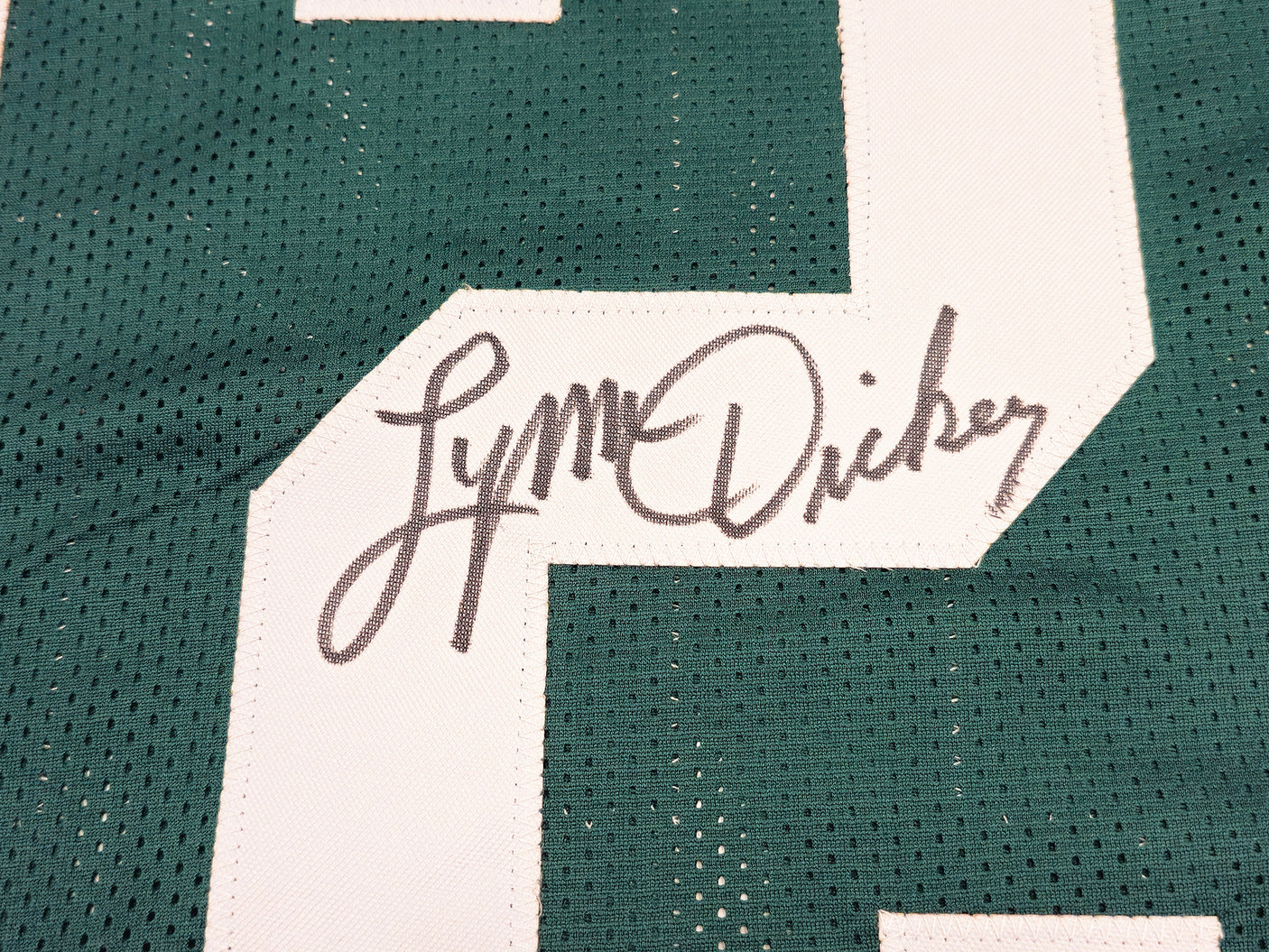 Green Bay Packers Lynn Dickey Autographed Green Jersey JSA Stock #234524