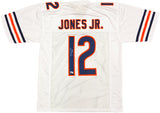 Chicago Bears Velus Jones Jr. Autographed White Jersey Beckett BAS Witness Stock #234652