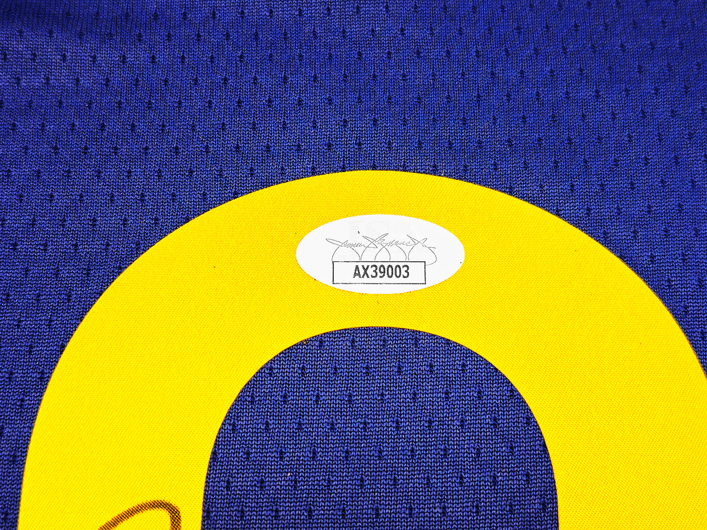 Golden State Warriors Stephen Curry Autographed Blue Nike Swingman Nike Connect Jersey Size 48 JSA Stock #234043