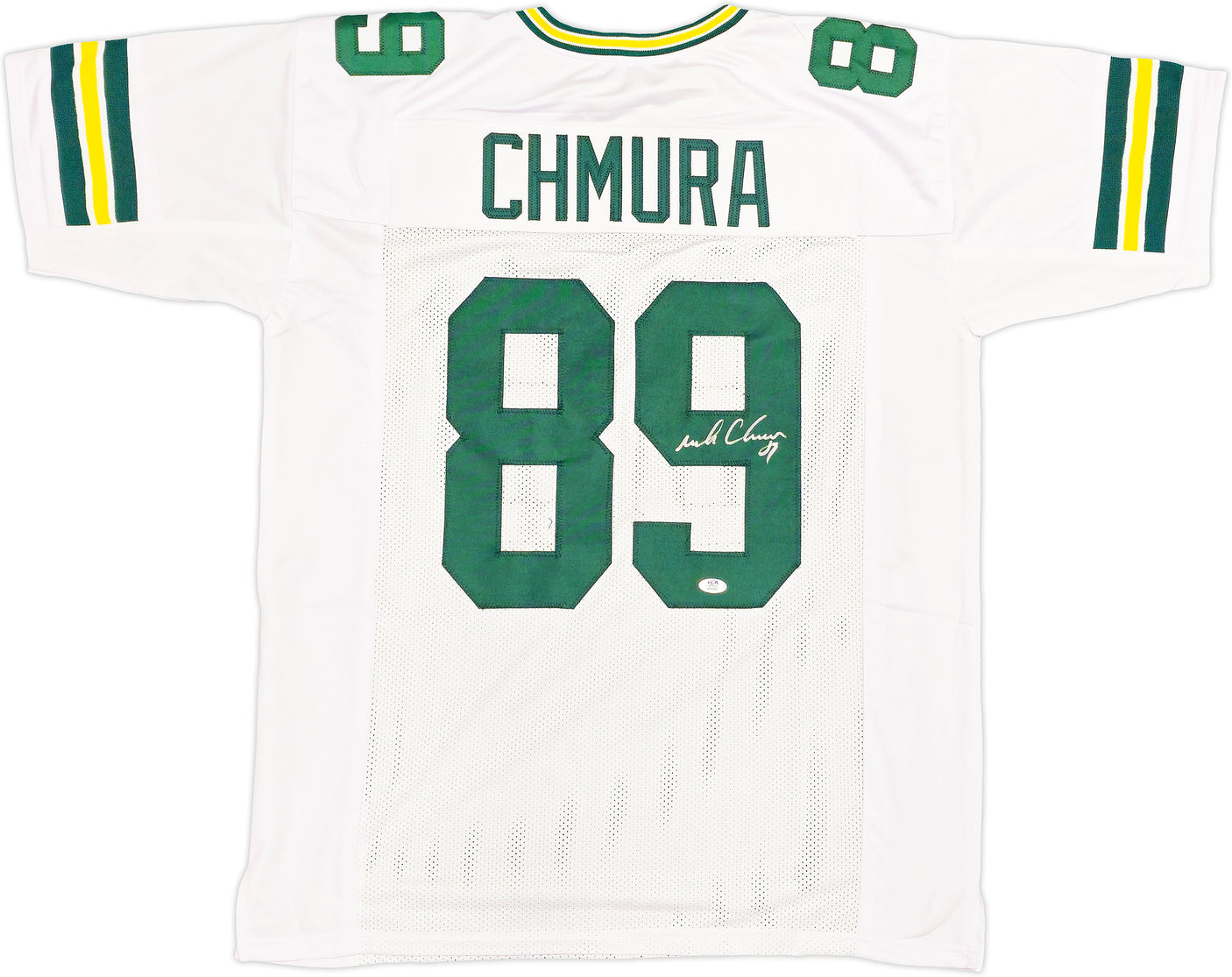 Green Bay Packers Mark Chmura Autographed White Jersey PSA/DNA ITP Stock #234554