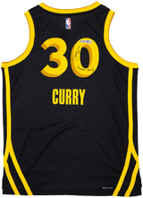 Golden State Warriors Stephen Curry Autographed Black Nike Swingman City Edition Jersey Size 48 "Human Torch" Beckett BAS Witness Stock #234041