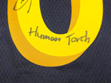 Golden State Warriors Stephen Curry Autographed Black Nike Swingman City Edition Jersey Size 48 "Human Torch" Beckett BAS Witness Stock #234041