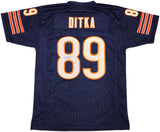 Chicago Bears Mike Ditka Autographed Blue Jersey Beckett BAS QR Stock #234689