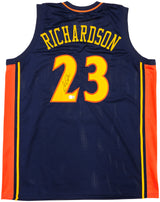 Golden State Warriors Jason Richardson Autographed Blue Jersey Beckett BAS Witness Stock #234510