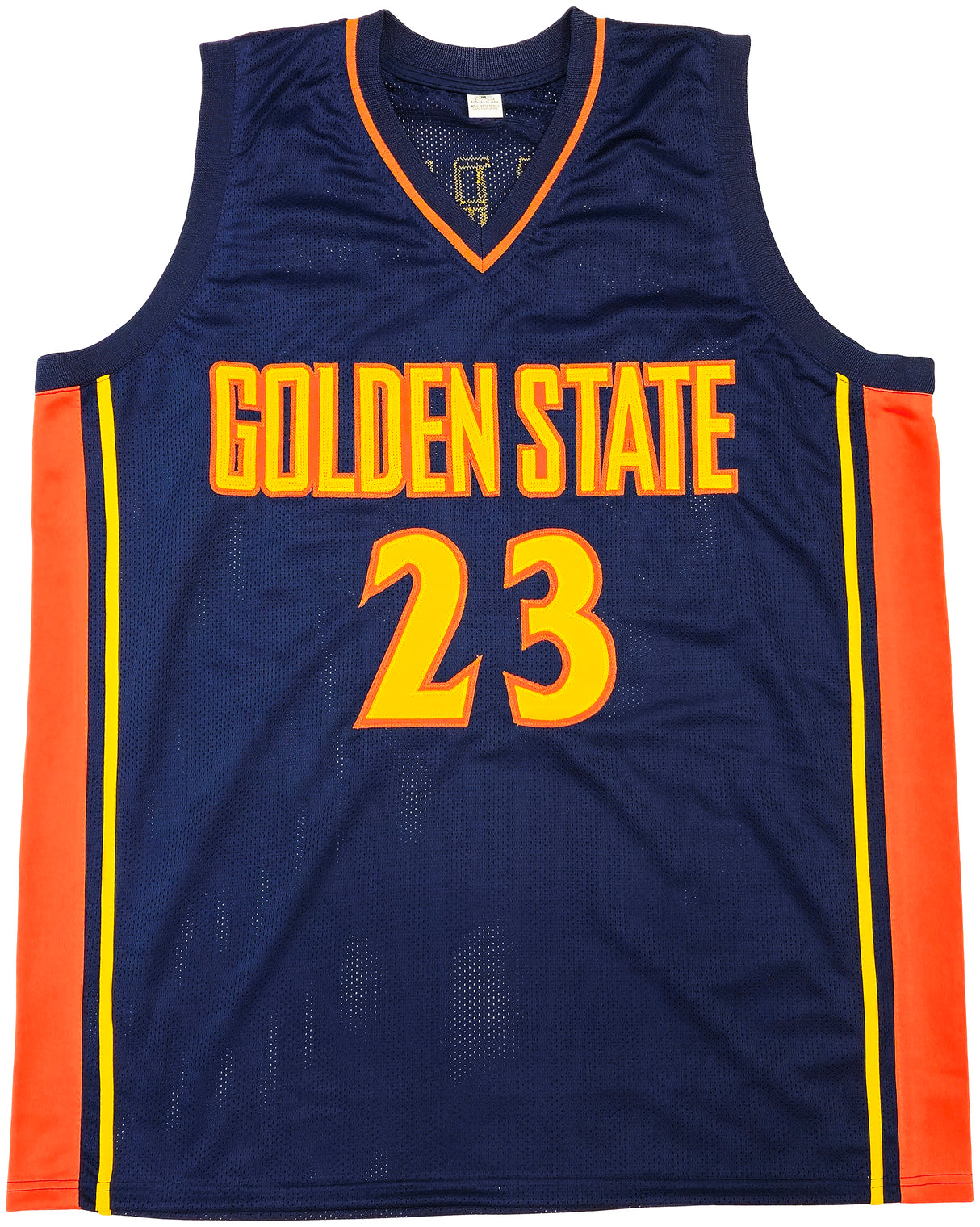 Golden State Warriors Jason Richardson Autographed Blue Jersey Beckett BAS Witness Stock #234510