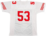 San Francisco 49ers NaVorro Bowman Autographed White Jersey Beckett BAS QR Stock #234528