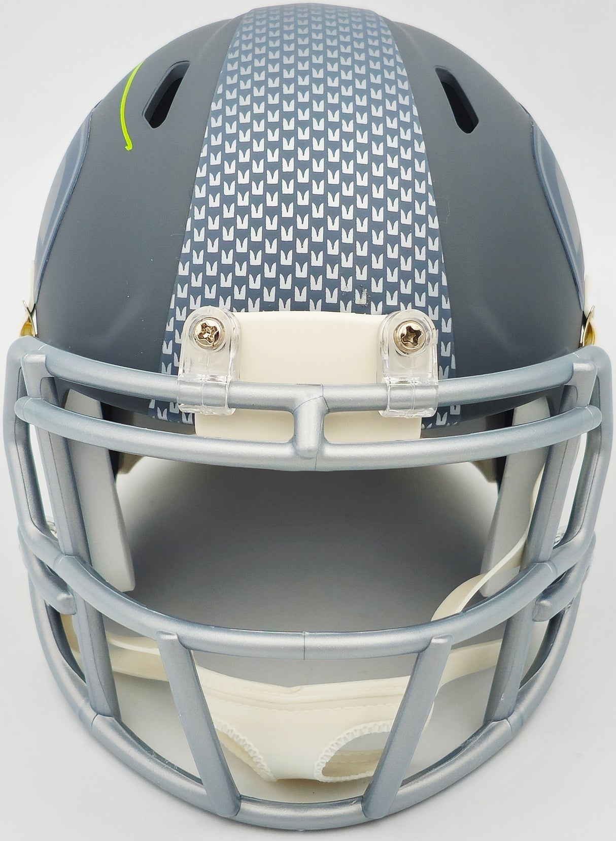 Walter Jones Autographed Seattle Seahawks Slate Gray Speed Mini Helmet JSA Stock #234548