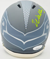 Walter Jones Autographed Seattle Seahawks Slate Gray Speed Mini Helmet JSA Stock #234548