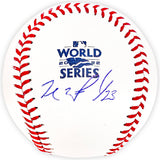 Michael Brantley Autographed Official 2022 World Series Logo MLB Baseball Houston Astros Beckett BAS Witness Stock #220456
