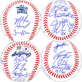 2022 World Series Champion Houston Astros Team Signed Autographed Official 2022 World Series Logo MLB Baseball With 21 Total Signatures Including Jose Altuve & Yordan Alvarez Beckett BAS Witness Stock #220461