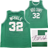 Boston Celtics Kevin McHale Autographed Green Jersey Beckett BAS Witness Stock #208710