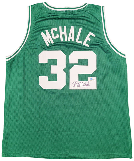 Boston Celtics Kevin McHale Autographed Green Jersey Beckett BAS Witness Stock #208710