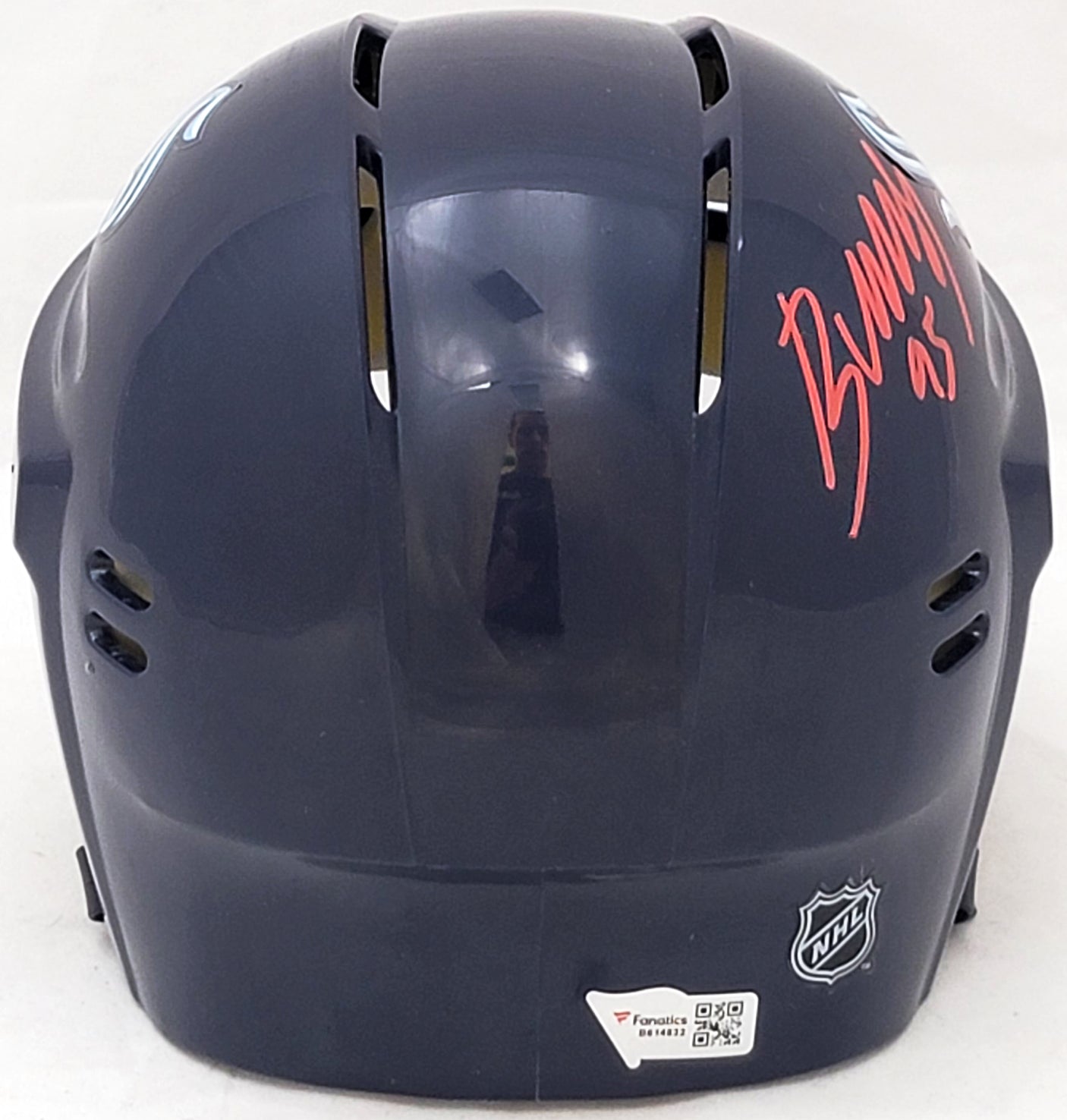 Andre Burakovsky Autographed Seattle Kraken Mini Helmet "Release The Kraken" Fanatics Holo Stock #208687