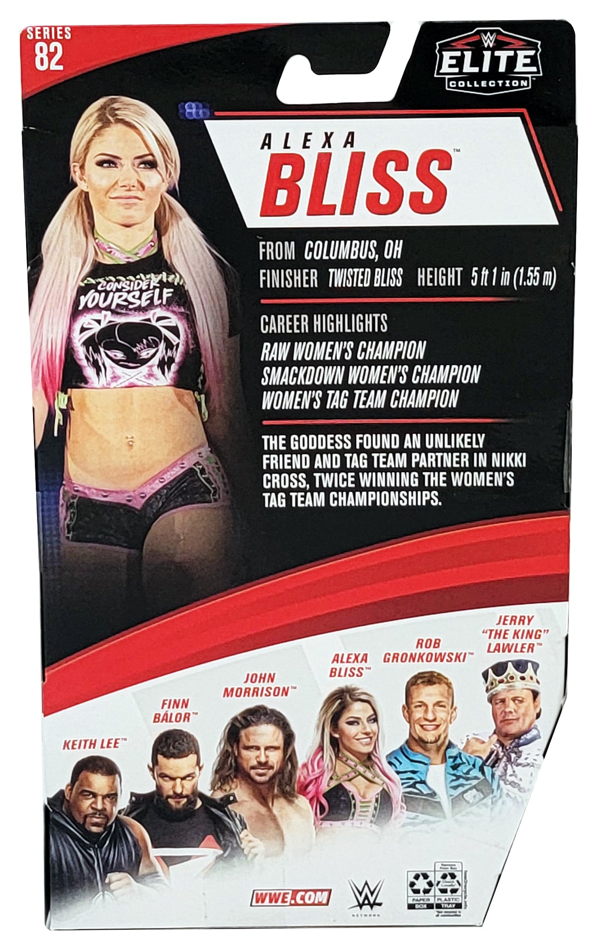 Alexa Bliss Autographed WWE Elite Collection #82 Action Figure "The Goddess" Beckett BAS Witness Stock #208694