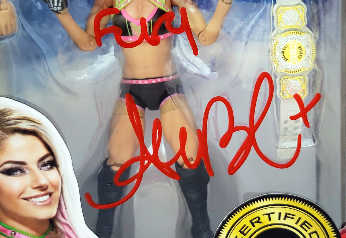 Alexa Bliss Autographed WWE Elite Collection #82 Action Figure "5 Feet Of Fury" Beckett BAS Witness Stock #208696