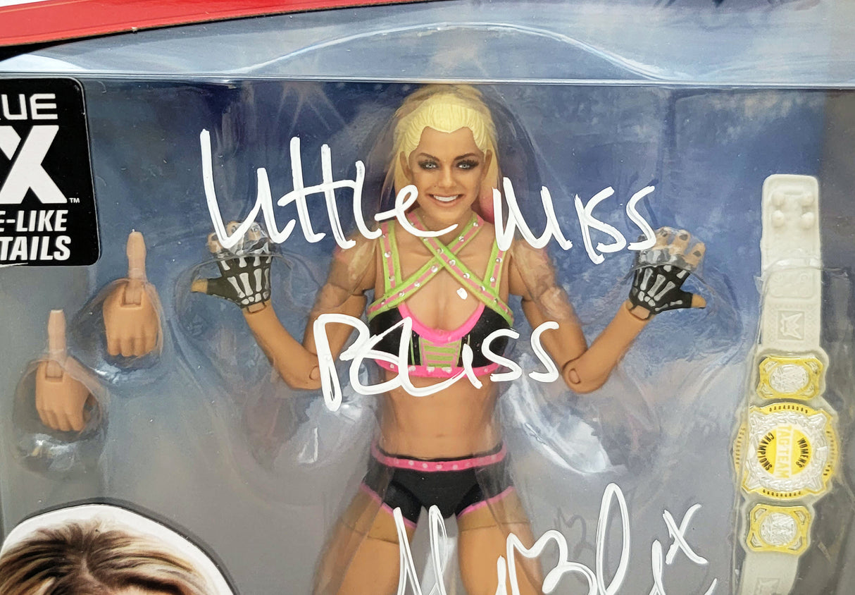 Alexa Bliss Autographed WWE Elite Collection #82 Action Figure "Little Miss Bliss" Beckett BAS Witness Stock #208701