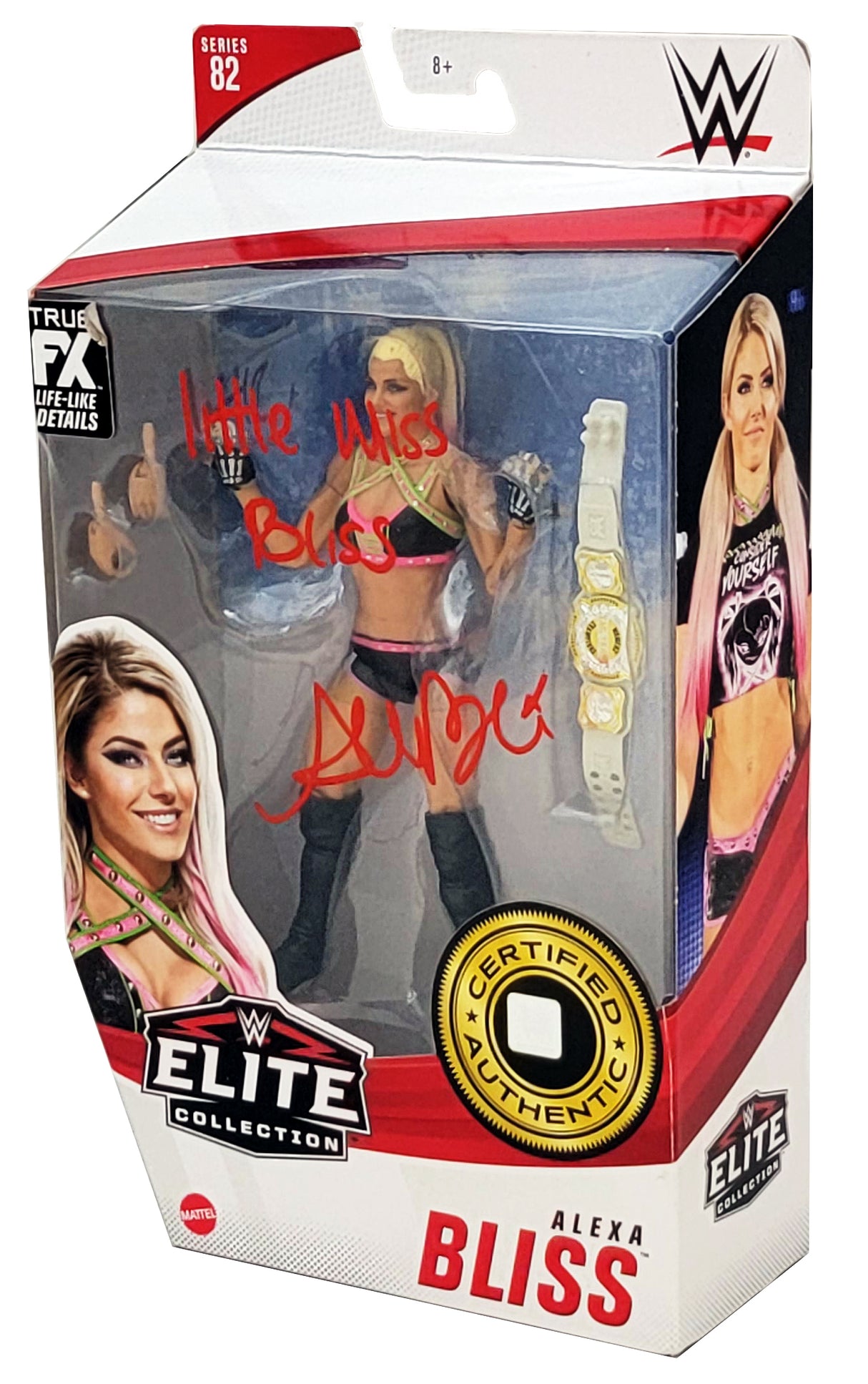 Alexa Bliss Autographed WWE Elite Collection #82 Action Figure "Little Miss Bliss" Beckett BAS Witness Stock #208695