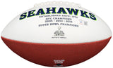 Kenneth Walker III Autographed Seattle Seahawks White Logo Football Beckett BAS Witness Stock #208157