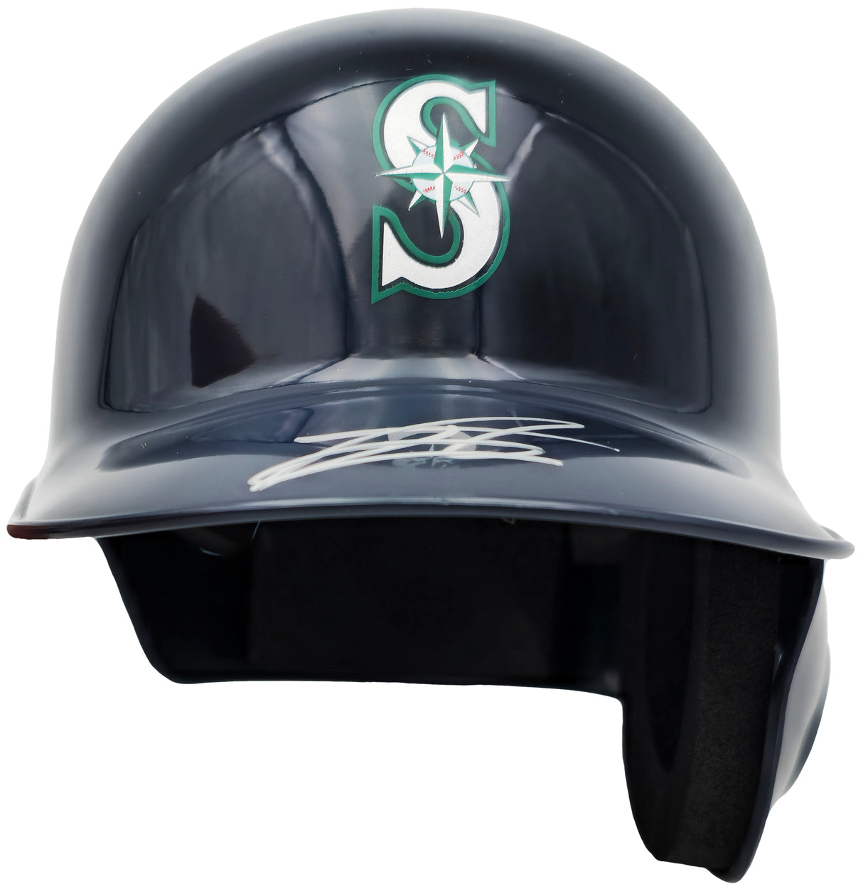 Julio Rodriguez Autographed Seattle Mariners Blue Mini Helmet (Minor Scratches/Scuffs) Beckett BAS QR Stock #234035
