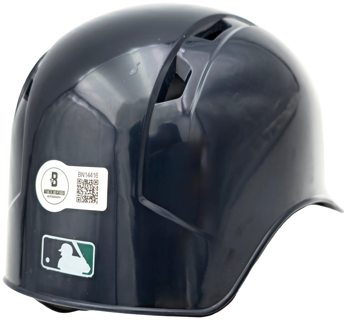 Julio Rodriguez Autographed Seattle Mariners Blue Mini Helmet (Minor Scratches/Scuffs) Beckett BAS QR Stock #234035