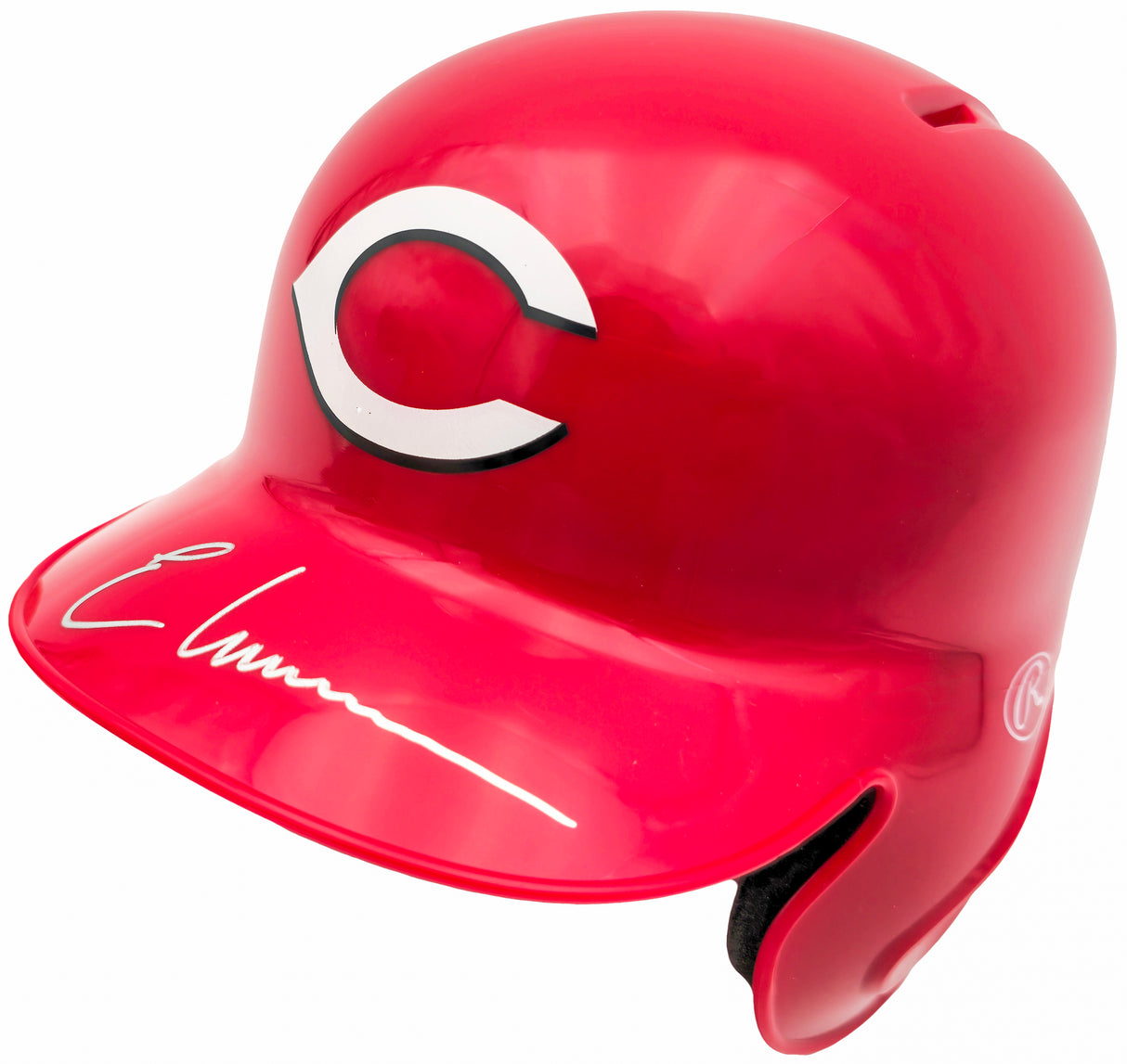 Elly De La Cruz Autographed Cincinnati Reds Red Mini Helmet (Minor Scratches/Scuffs) Beckett BAS QR Stock #234037