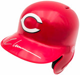 Elly De La Cruz Autographed Cincinnati Reds Red Mini Helmet (Minor Scratches/Scuffs) Beckett BAS QR Stock #234037