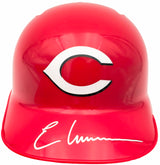 Elly De La Cruz Autographed Cincinnati Reds Red Mini Helmet (Minor Scratches/Scuffs) Beckett BAS QR Stock #234037