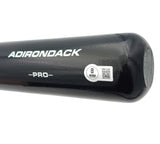 Marcell Ozuna Autographed Black Rawlings Adirondack Baseball Bat Atlanta Braves Beckett BAS Witness Stock #234038