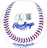 Marcell Ozuna Autographed Official 2024 All Star Game Logo MLB Game Baseball Atlanta Braves Beckett BAS Witness Stock #234040