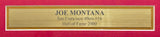 San Francisco 49ers Joe Montana Autographed Framed Red Jersey Beckett BAS QR Stock #233685