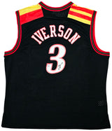 Philadelphia 76ers Allen Iverson Autographed Black Authentic Mitchell & Ness 10-05-06 HWC Swingman Jersey Size XXL Beckett BAS Witness Stock #220423
