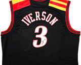 Philadelphia 76ers Allen Iverson Autographed Black Authentic Mitchell & Ness 10-05-06 HWC Swingman Jersey Size XXL Beckett BAS Witness Stock #220423