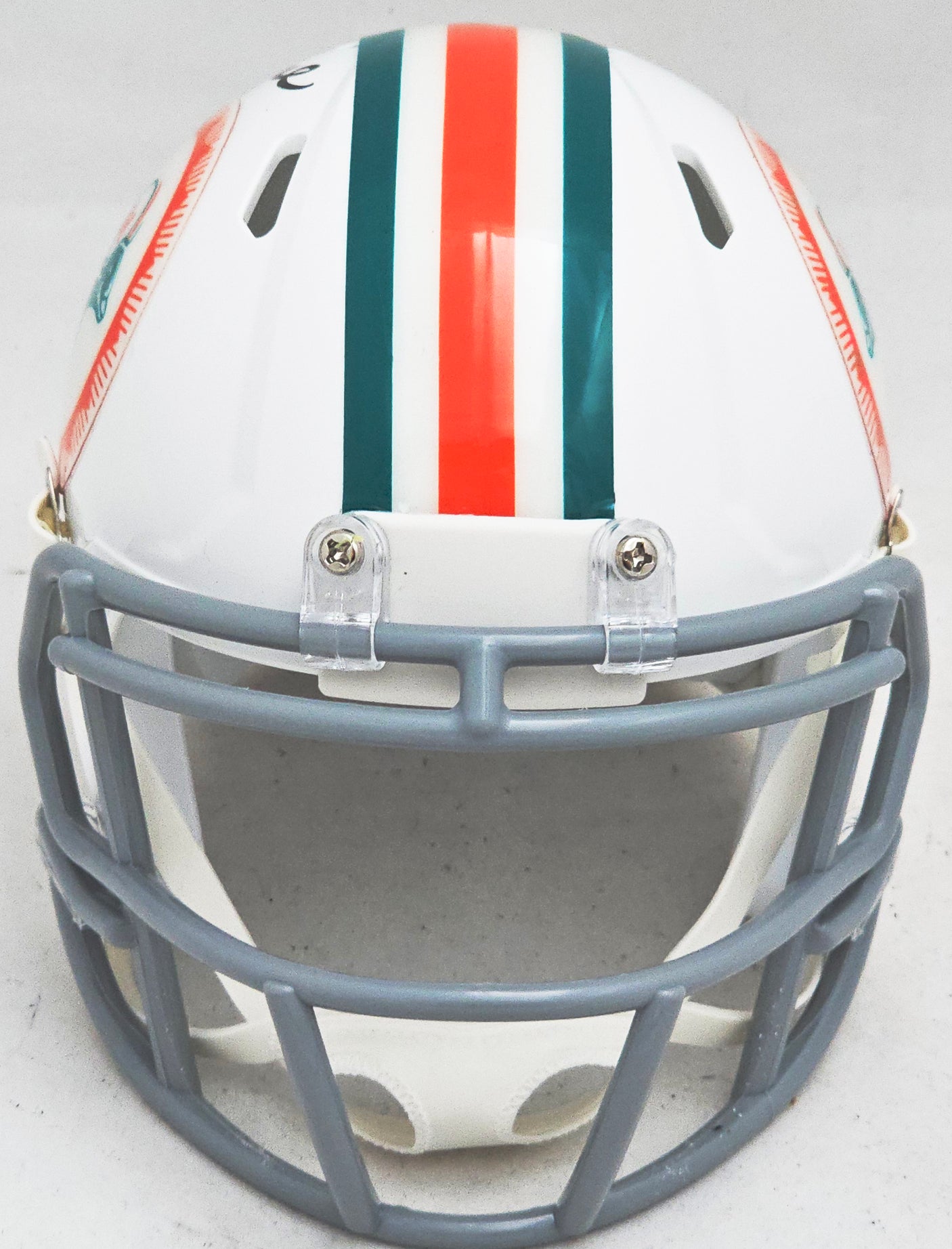 Bob Griese Autographed 1972 Miami Dolphins Throwback White Speed Mini Helmet Beckett BAS Witness Stock #220467