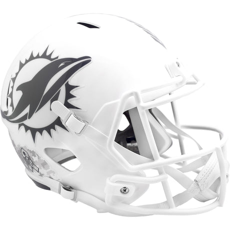 Miami Dolphins 2024 Salute to Service Riddell Speed Replica Football Helmet NFL