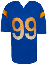 Aaron Donald Signed Blue Custom Football Jersey - (Beckett COA)