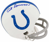 Art Donovan Signed Colts Throwback 2-Bar Riddell (VSR4) Mini Helmet
