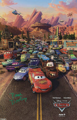 Paul Dooley Signed Cars 11x17 Movie Poster - (In Green)