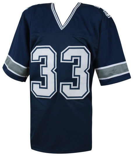 Tony Dorsett Signed Navy Custom Football Jersey (Beckett)