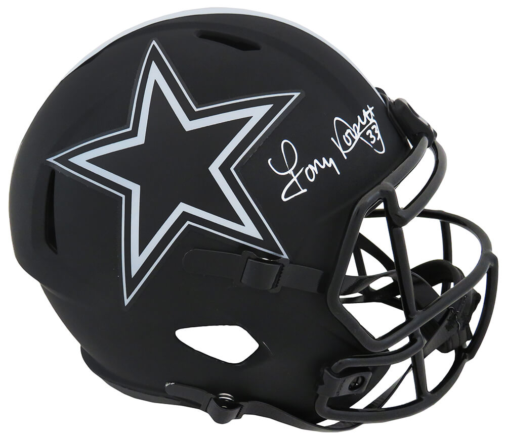 Tony Dorsett Signed Dallas Cowboys ECLIPSE Riddell Full Size Speed Replica Helmet