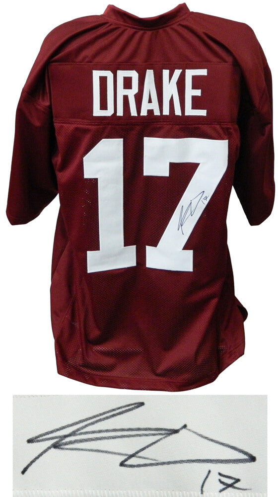 Kenyan Drake Signed Maroon Custom Football Jersey