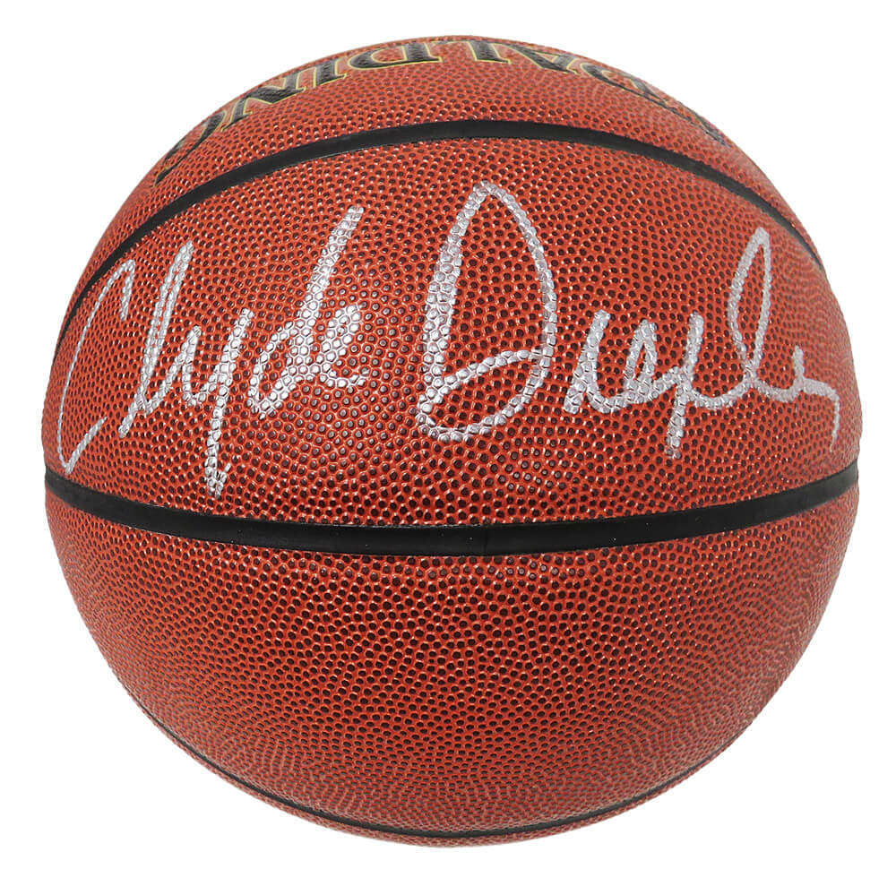 Clyde Drexler Signed Spalding NBA I/O Basketball