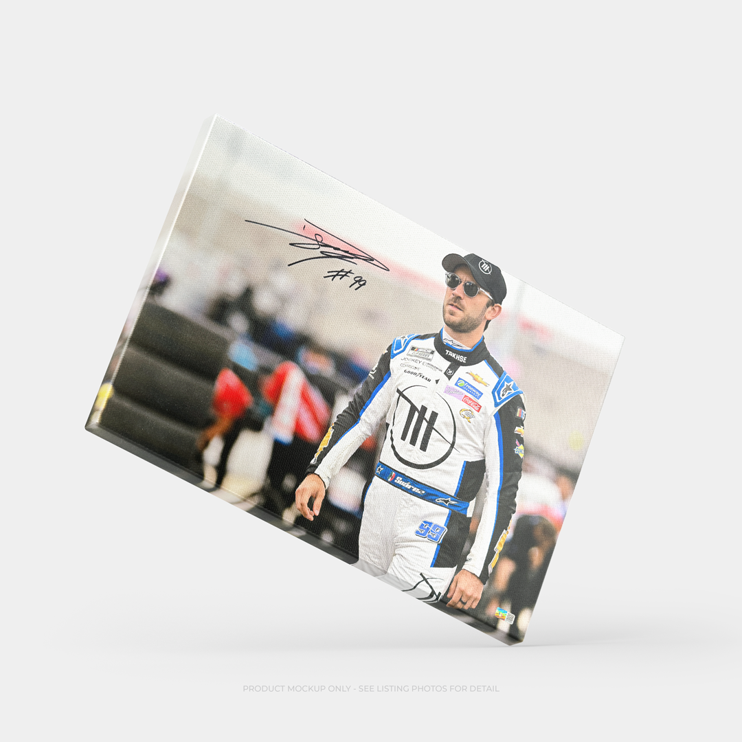 Daniel Suárez Signed 2024 Trackhouse 20x30 NASCAR Photo on SpeedCanvas with COA