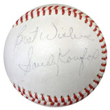 Sandy Koufax Autographed NL Baseball Los Angeles Dodgers "Best Wishes" Vintage Playing Days Signature PSA/DNA #V02561