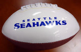 Walter Jones Autographed White Logo Football Seattle Seahawks MCS Holo Stock #72391