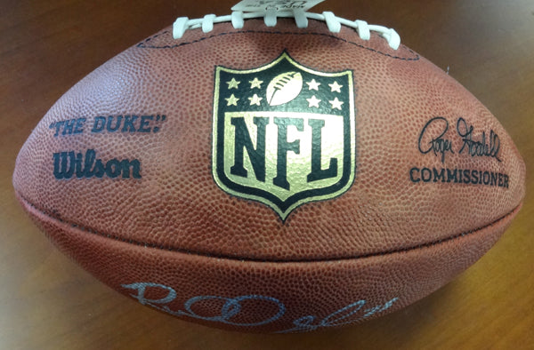 Richard Sherman Autographed Official NFL Leather Football Seattle Seahawks "The Tip 1/19/14" RS Holo Stock #78973