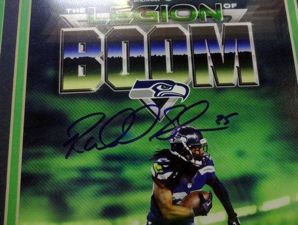 Richard Sherman Autographed Framed 8x10 Photo Seattle Seahawks RS Holo Stock #90585