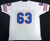 Houston Oilers Mike Munchak Autographed White Jersey "HOF 2001" PSA/DNA Stock #94446