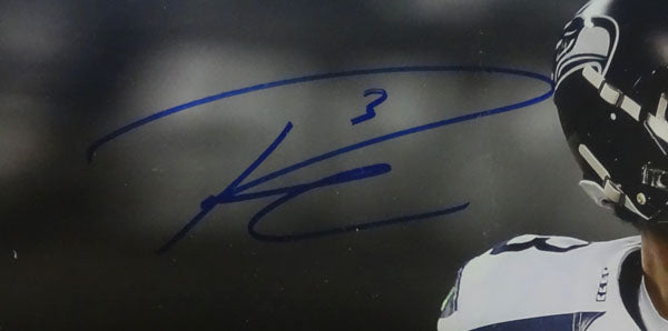 Russell Wilson Autographed Framed 16x20 Photo Seattle Seahawks Super Bowl RW Holo Stock #90708